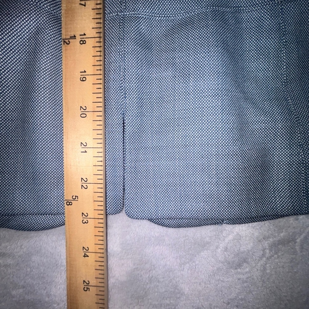 New Ellen Tracy Wool Blazer Womens 8 Blue Lapis NWT Tailored Jacket 20x23 $498 - Picture 10 of 16